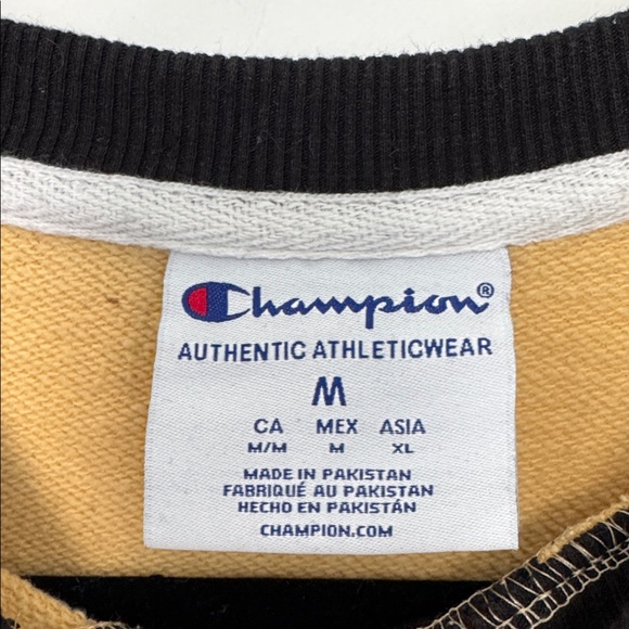 Champion Purdue Crewneck Sweater, Tan, Black, and White - Size M - Picture 4 of 6